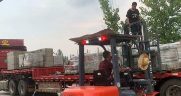 云浮 黄金麻冰裂纹，地铺石装车