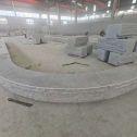 云浮 芝麻白异形坐凳，自然面光面弧形加工