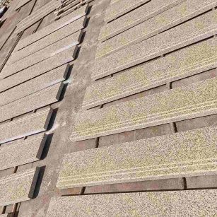 云浮 黄金麻花岗岩光面楼梯踏步