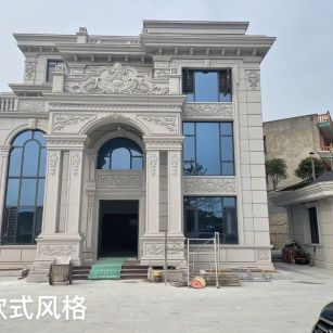 云浮 白麻花岗岩别墅外墙干挂