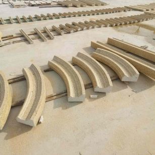 云浮 黄金麻花岗岩别墅线条