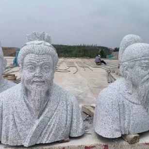 云浮 白麻花岗岩石材人物立体雕刻