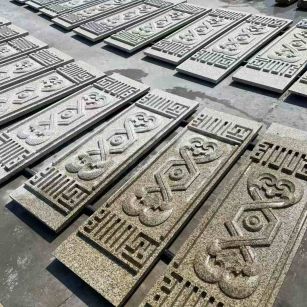 云浮 黄金麻花岗岩外墙雕刻板