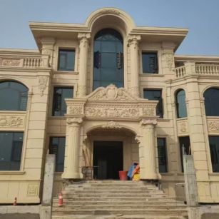 云浮 黄金麻花岗岩别墅外墙干挂