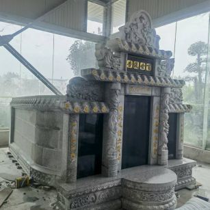 云浮 芝麻白墓碑效果展示图