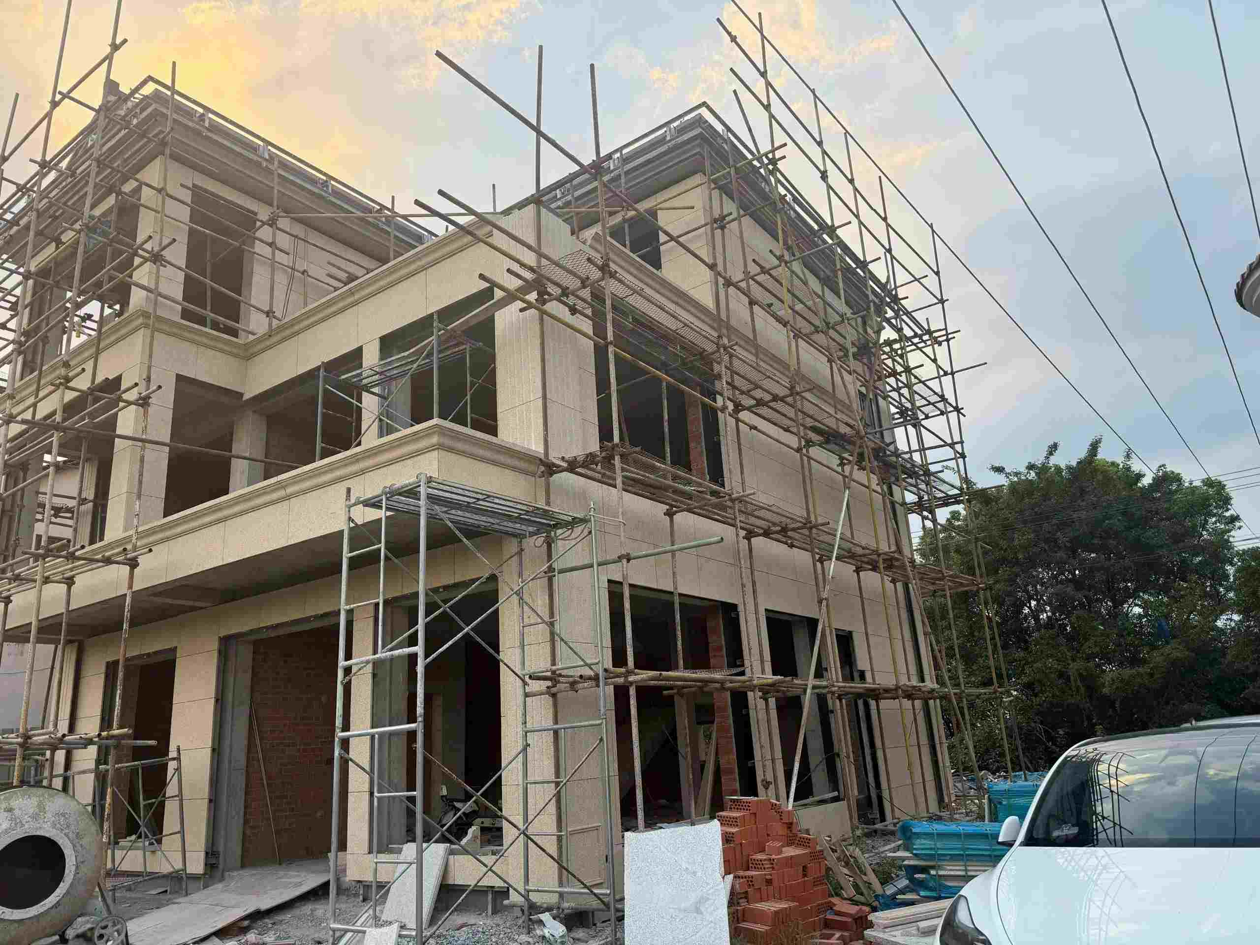 云浮 黄金麻荔枝面花岗岩外墙干挂