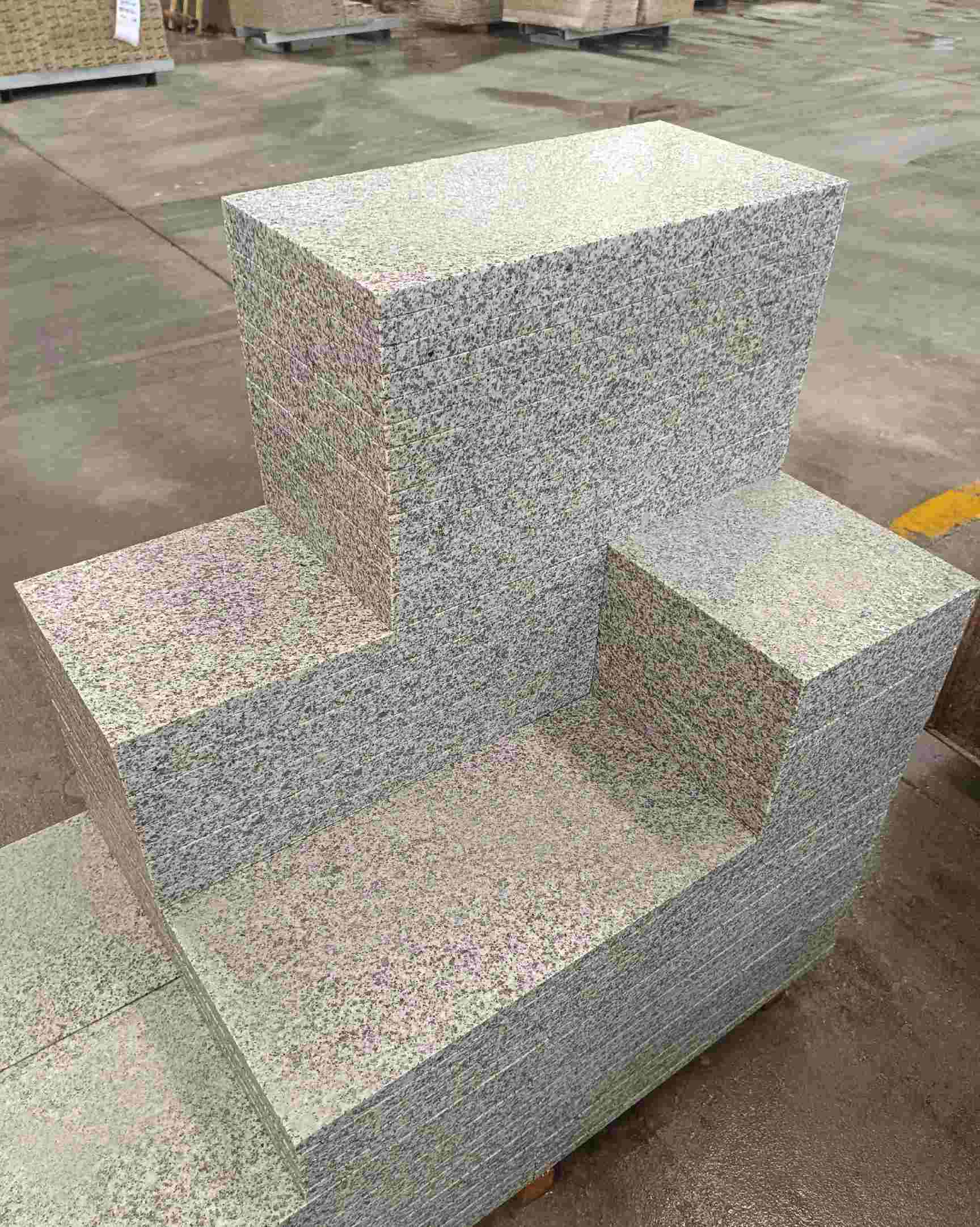 云浮 白麻花岗岩荔枝面地铺石