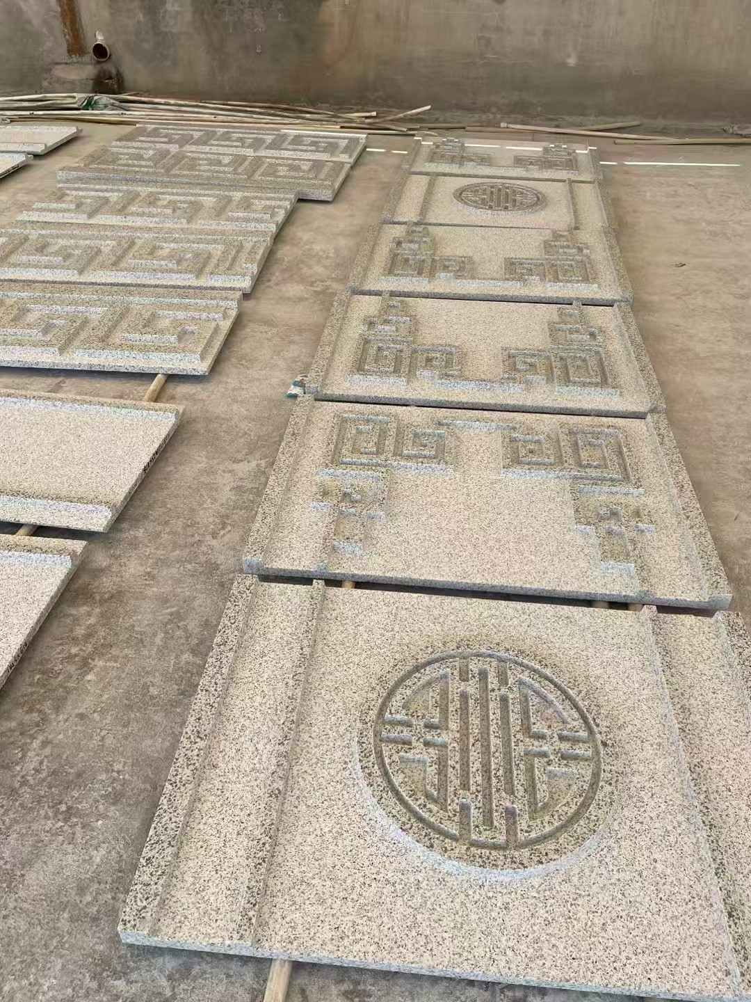 云浮 白麻花岗岩外墙立面雕刻板