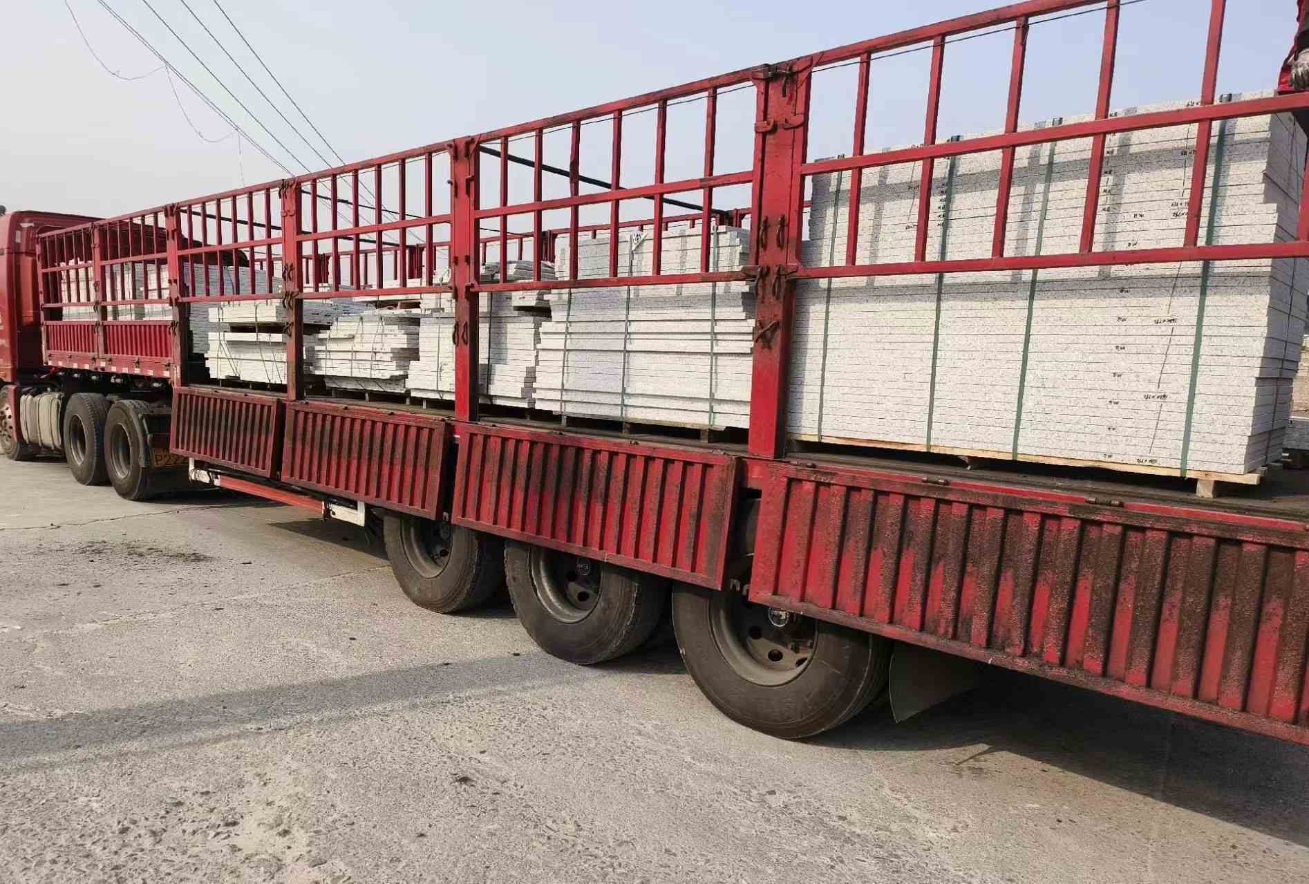 云浮 白麻荔枝面外墙干挂，工厂装车日常