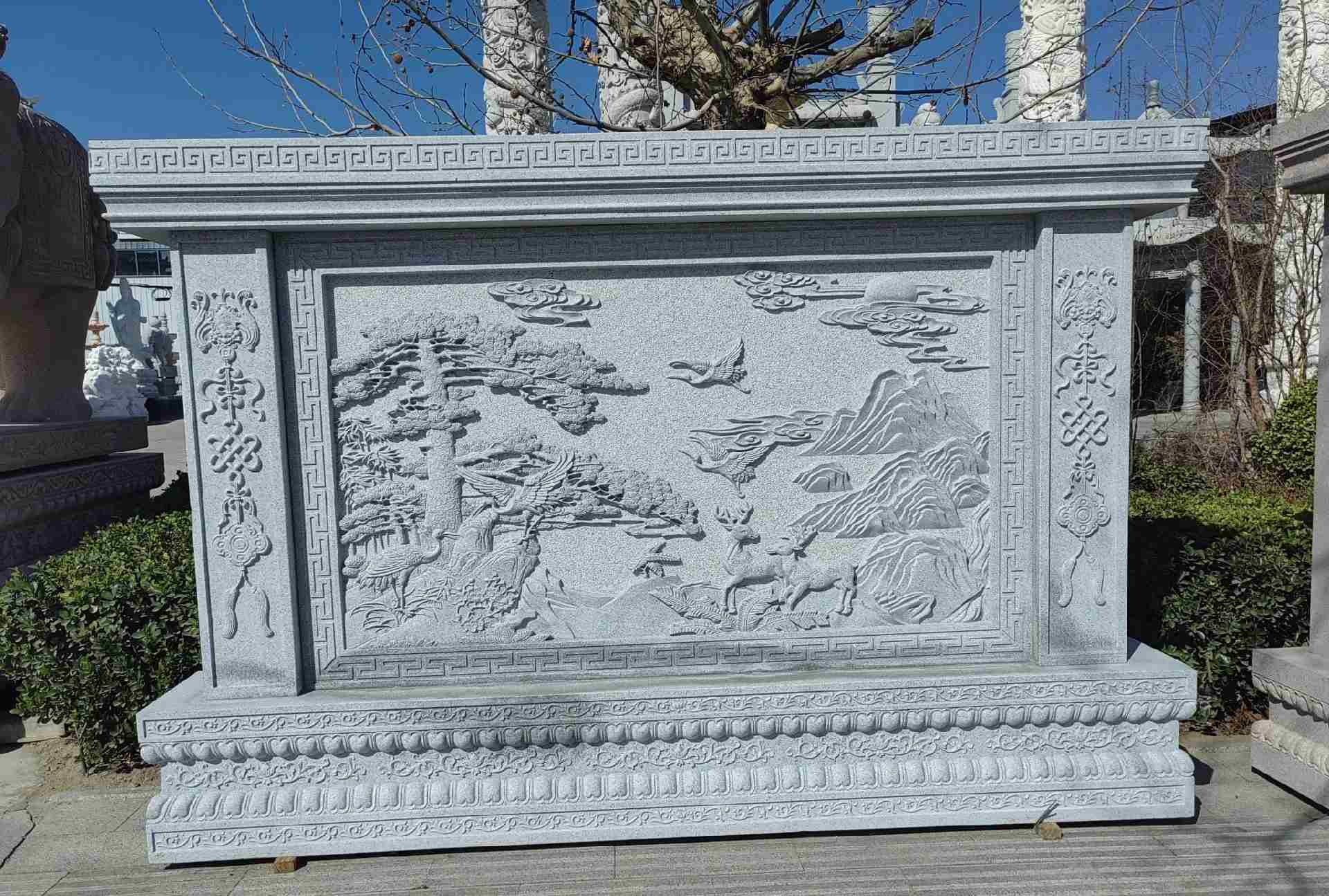 云浮 芝麻白大型照壁，屏风，影壁