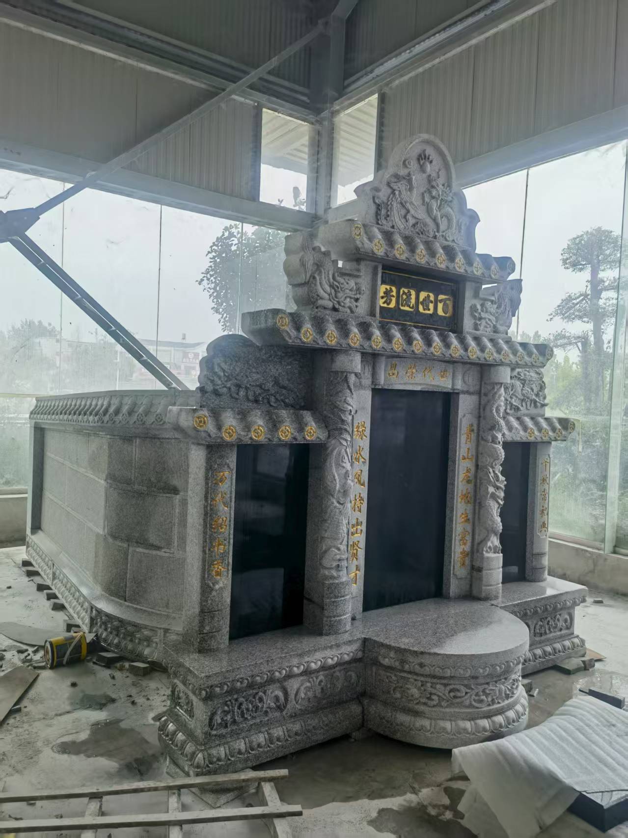 云浮 芝麻白墓碑效果展示图